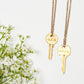 N - Wedding Date Classic Key Necklace Necklaces The Giving Keys 