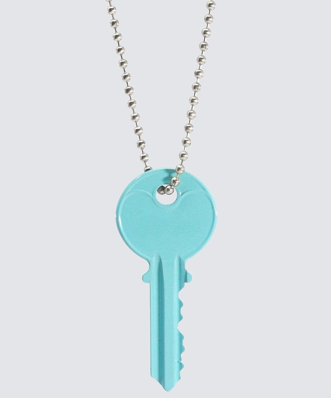 Color Classic Key Silver Ball Chain Necklace TEST Necklaces The Giving Keys