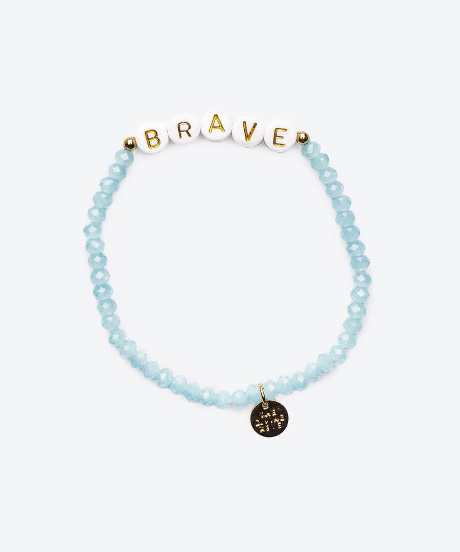 BRAVE Crystal Beaded Bracelet Bracelets The Giving Keys BRAVE 