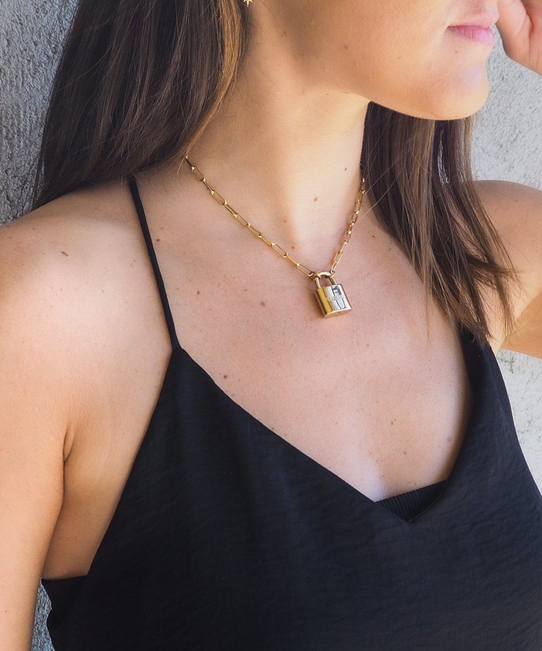 Brooklyn Padlock Necklace Necklaces The Giving Keys | Lifestyle