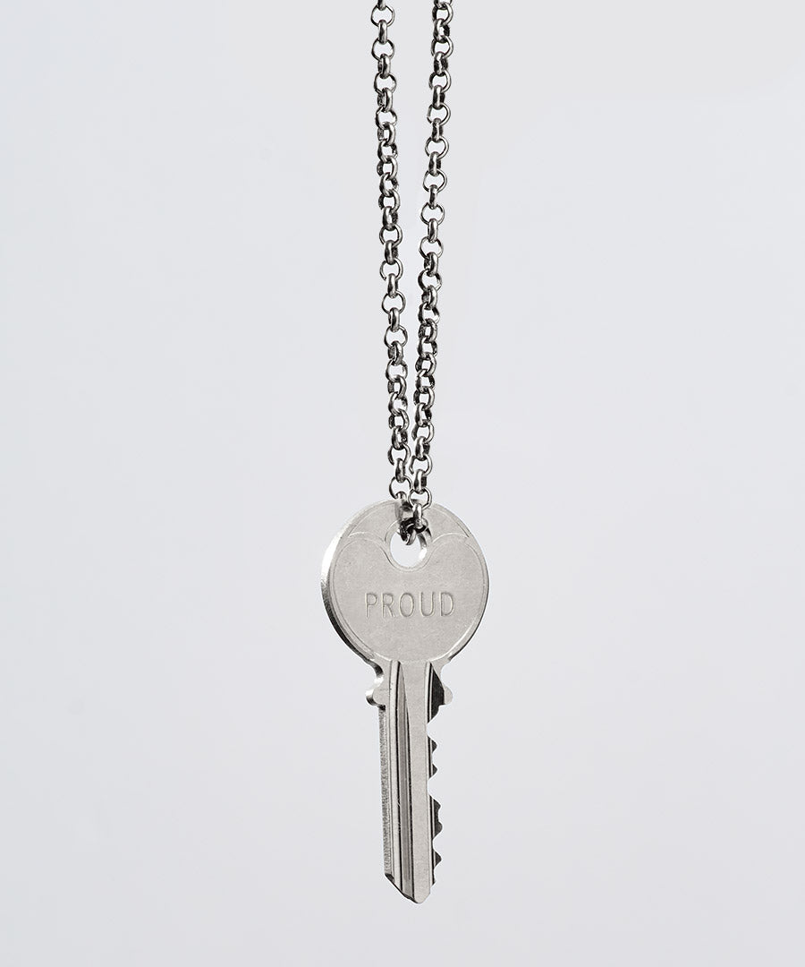 Pride Classic Key Necklace Necklaces The Giving Keys PROUD Silver 