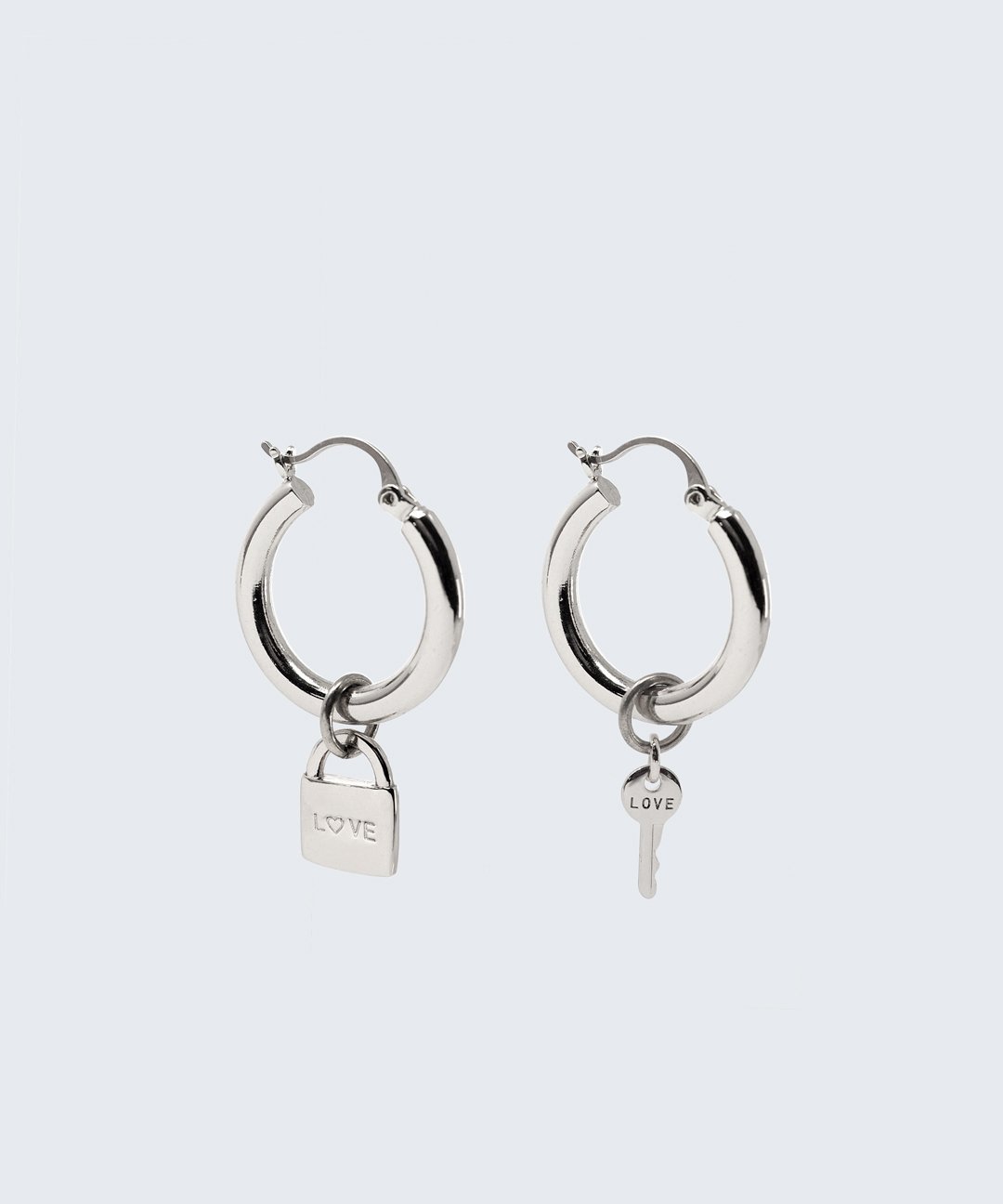 Riji Earrings Earrings The Giving Keys LOVE + LOVE Silver 