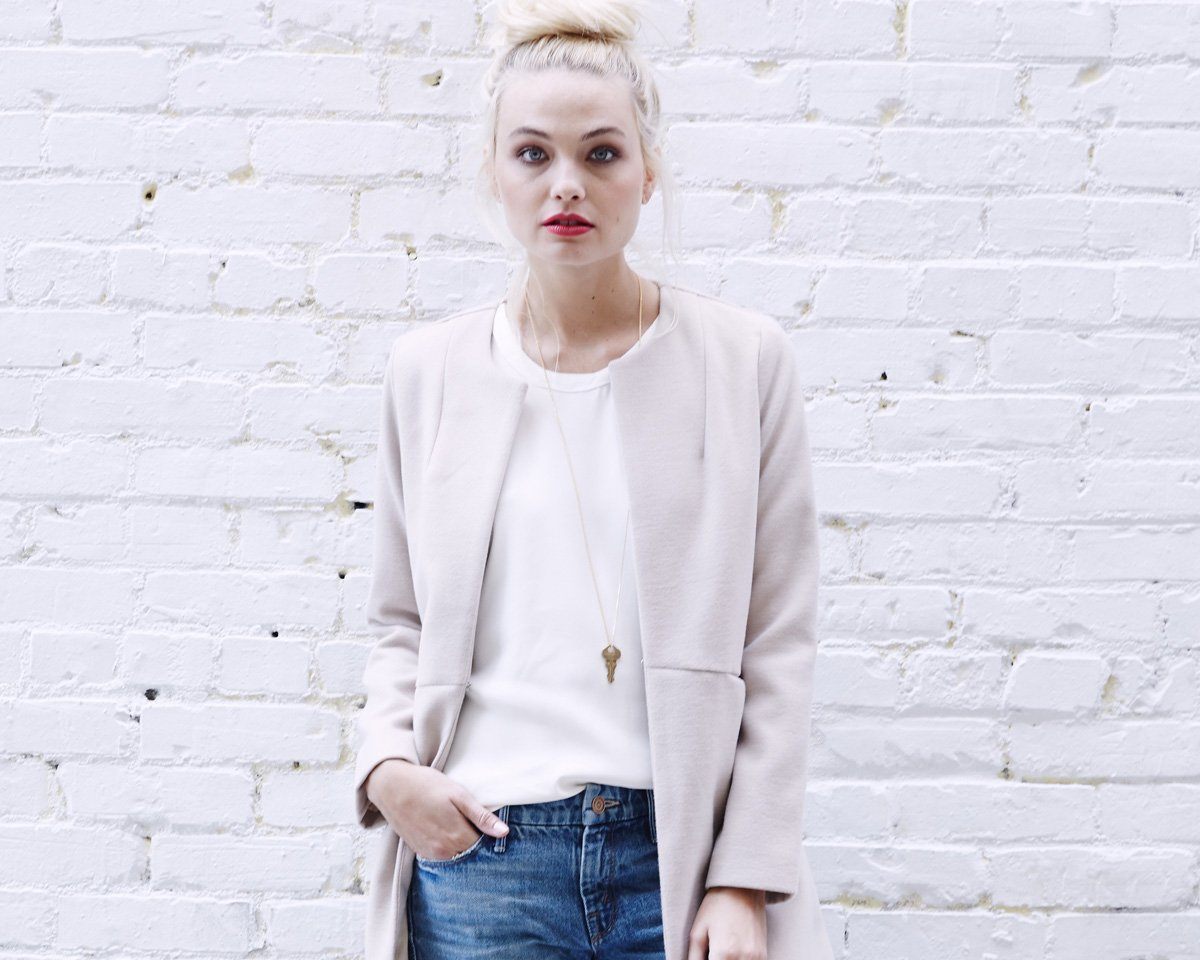 Extra Long Dainty Key Necklace