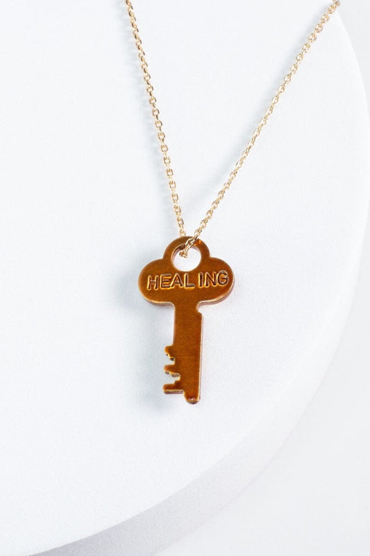 Copper Dainty Key Necklace Necklaces The Giving Keys 