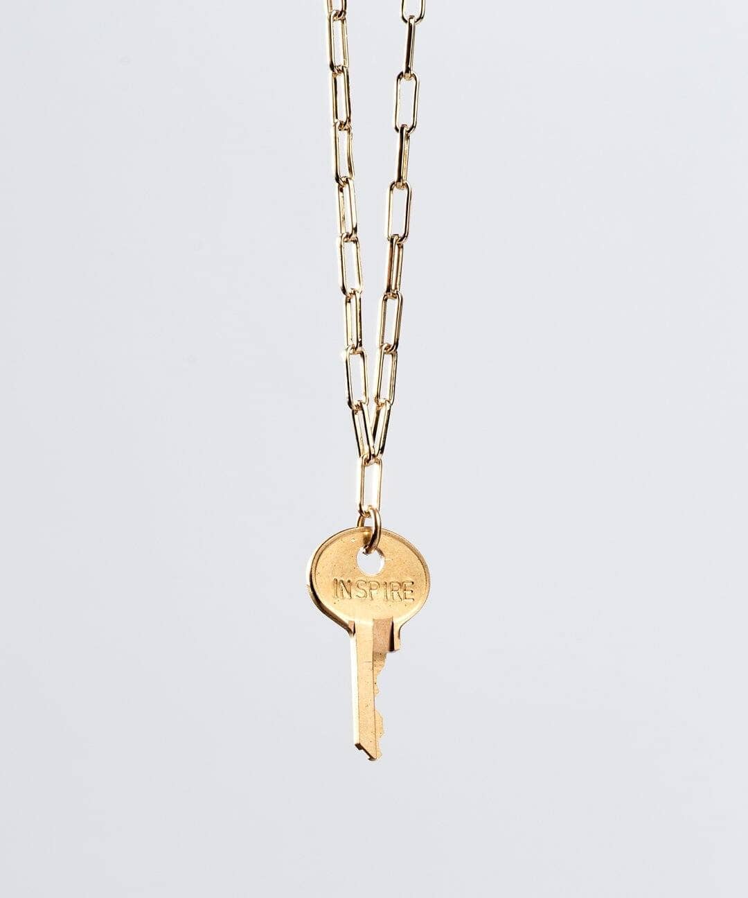 Custom Engraved Dainty Brooklyn Key Necklace | The Giving Keys