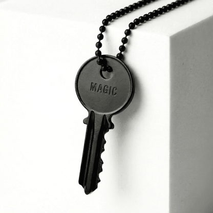 Atticus Matte Black Classic Key Ball Chain Necklace The Giving Keys MAGIC 