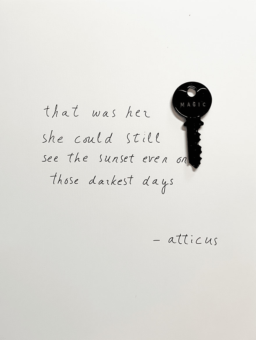 Atticus Matte Black Classic Key Ball Chain Necklace The Giving Keys 