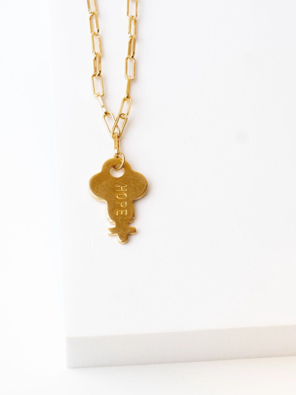 N - Brooklyn Dainty Key Necklace Necklaces The Giving Keys 