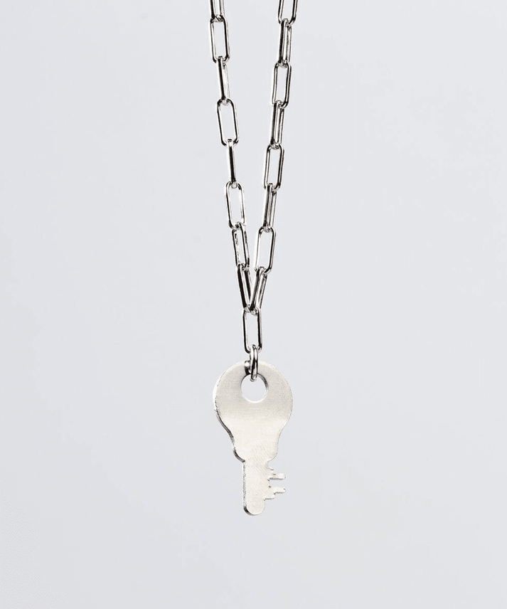 Custom Engraved Dainty Brooklyn Key Necklace | The Giving Keys
