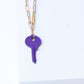 N - Dark Purple Dainty Brooklyn Necklace Necklaces The Giving Keys 