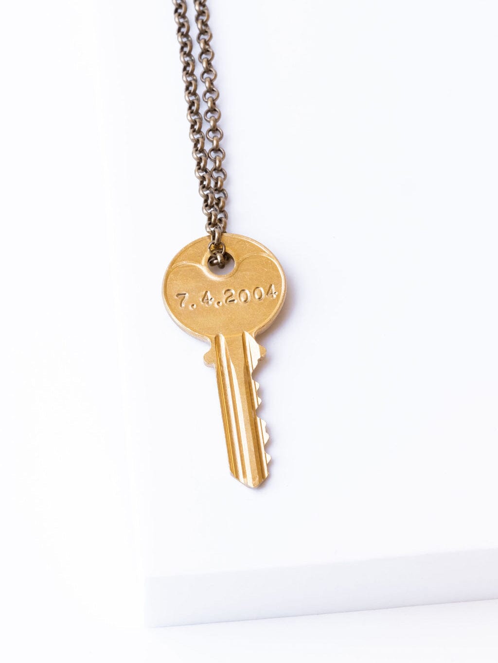 N - Date to Remember Classic Key Necklace Necklaces The Giving Keys 