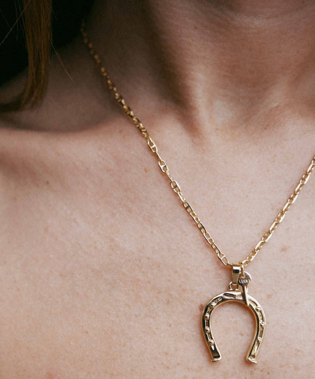 Horseshoe and Mini Key Necklace Necklaces The Giving Keys 