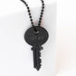 N - LET GO Matte Black Classic Key Necklace Necklaces The Giving Keys 