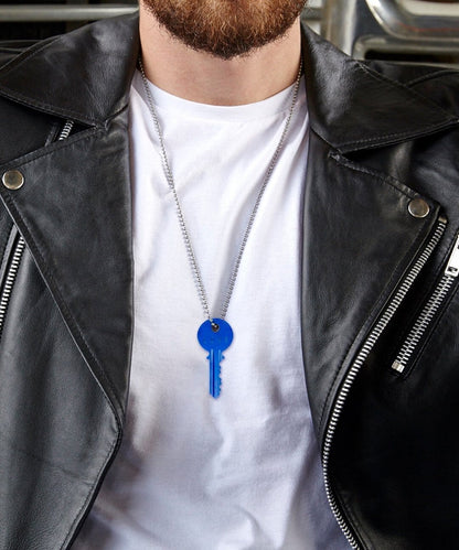 Classic Key Silver Ball Chain Necklace Necklaces The Giving Keys 