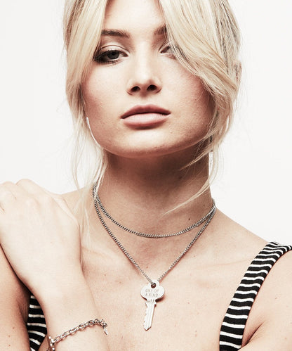 N - Love Your Flawz Classic Key Necklace Necklaces The Giving Keys 