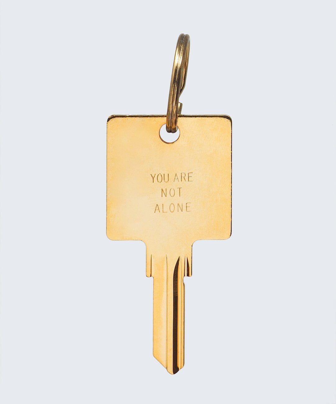 N - YOU ARE NOT ALONE Keychain Key Chain The Giving Keys YOU ARE NOT ALONE GOLD 