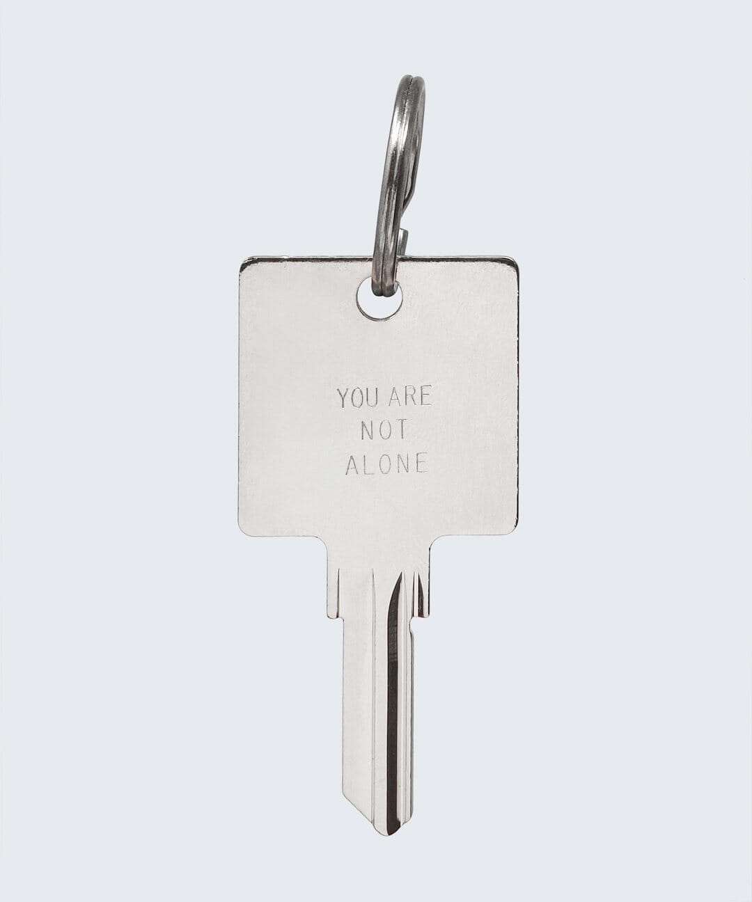 N - YOU ARE NOT ALONE Keychain Key Chain The Giving Keys YOU ARE NOT ALONE SILVER 