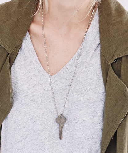 N - Mystery Word Vintage Key Necklace Necklaces The Giving Keys 