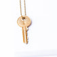 N - Semicolon Classic Ball Chain Key Necklace Necklaces The Giving Keys 