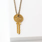 THE ONE Classic Key Necklace Necklaces The Giving Keys Antique Gold 