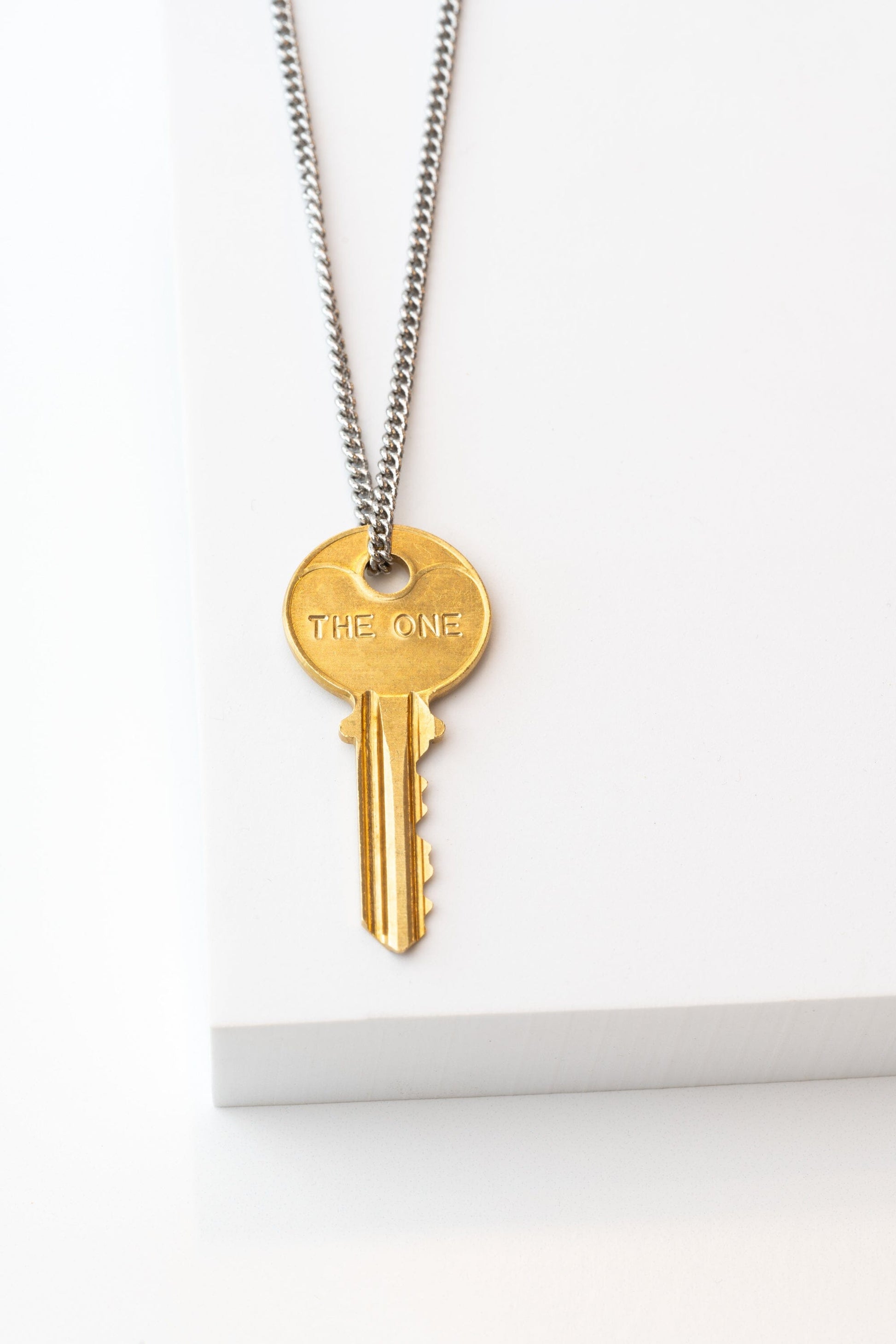 THE ONE Classic Key Necklace Necklaces The Giving Keys Silver 