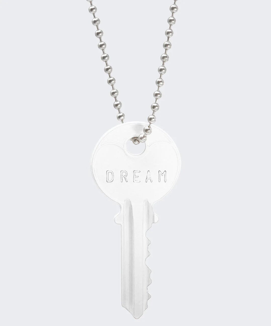 N - Ultra White Classic Ball Chain Key Necklace Necklaces The Giving Keys 