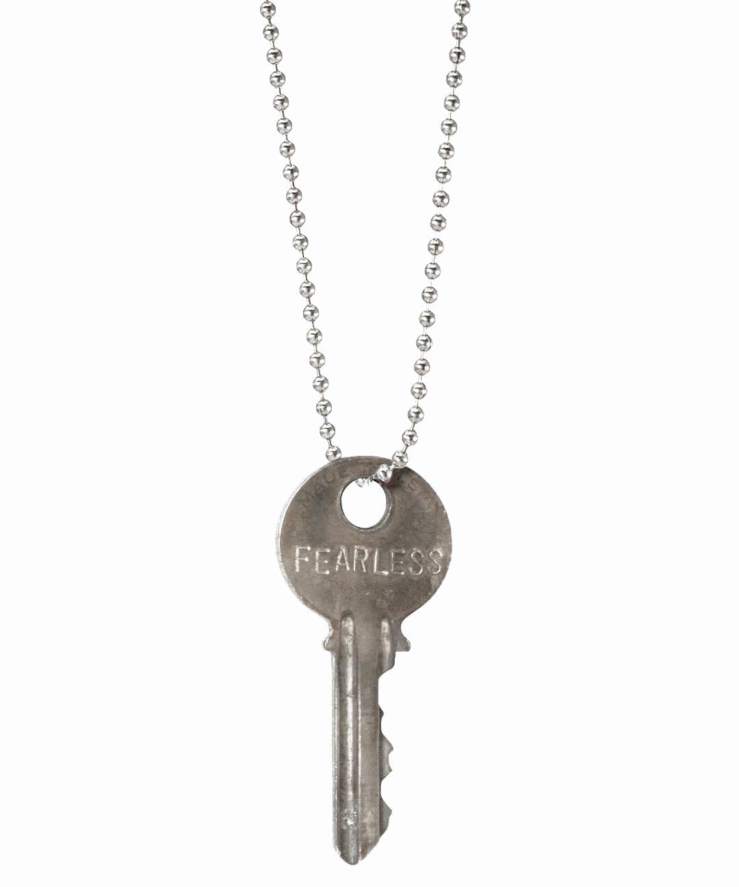 Vintage Classic Ball Chain Key Necklace, Silver Custom