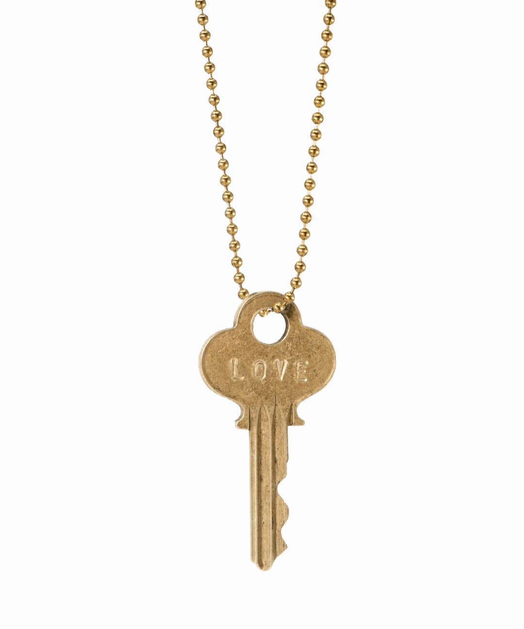 N - Vintage Classic Ball Chain Key Necklace Necklaces The Giving Keys 