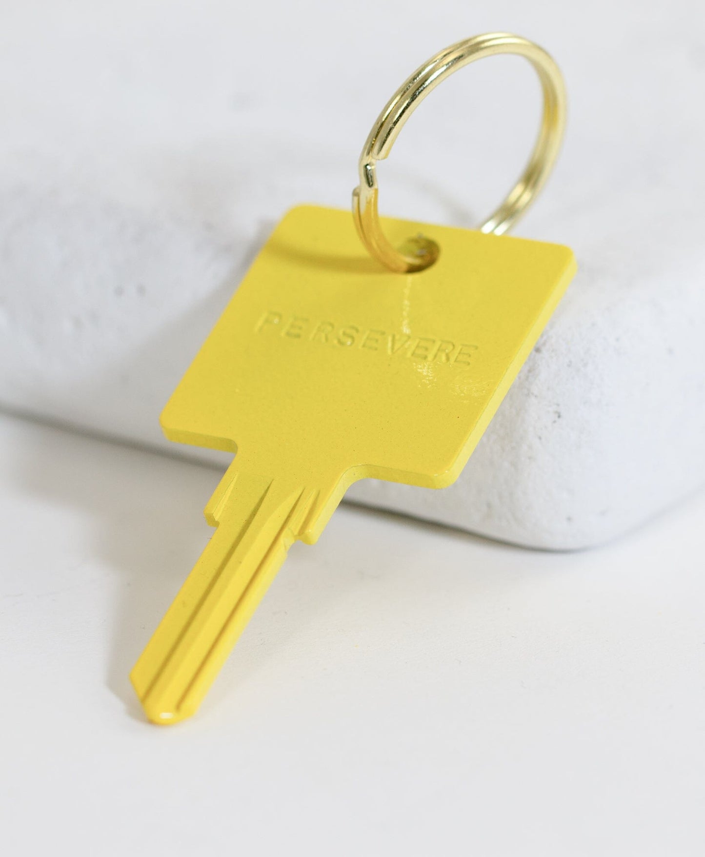 15 Year Anniversary PERSEVERE Yellow Original Keychain Key Chain The Giving Keys 