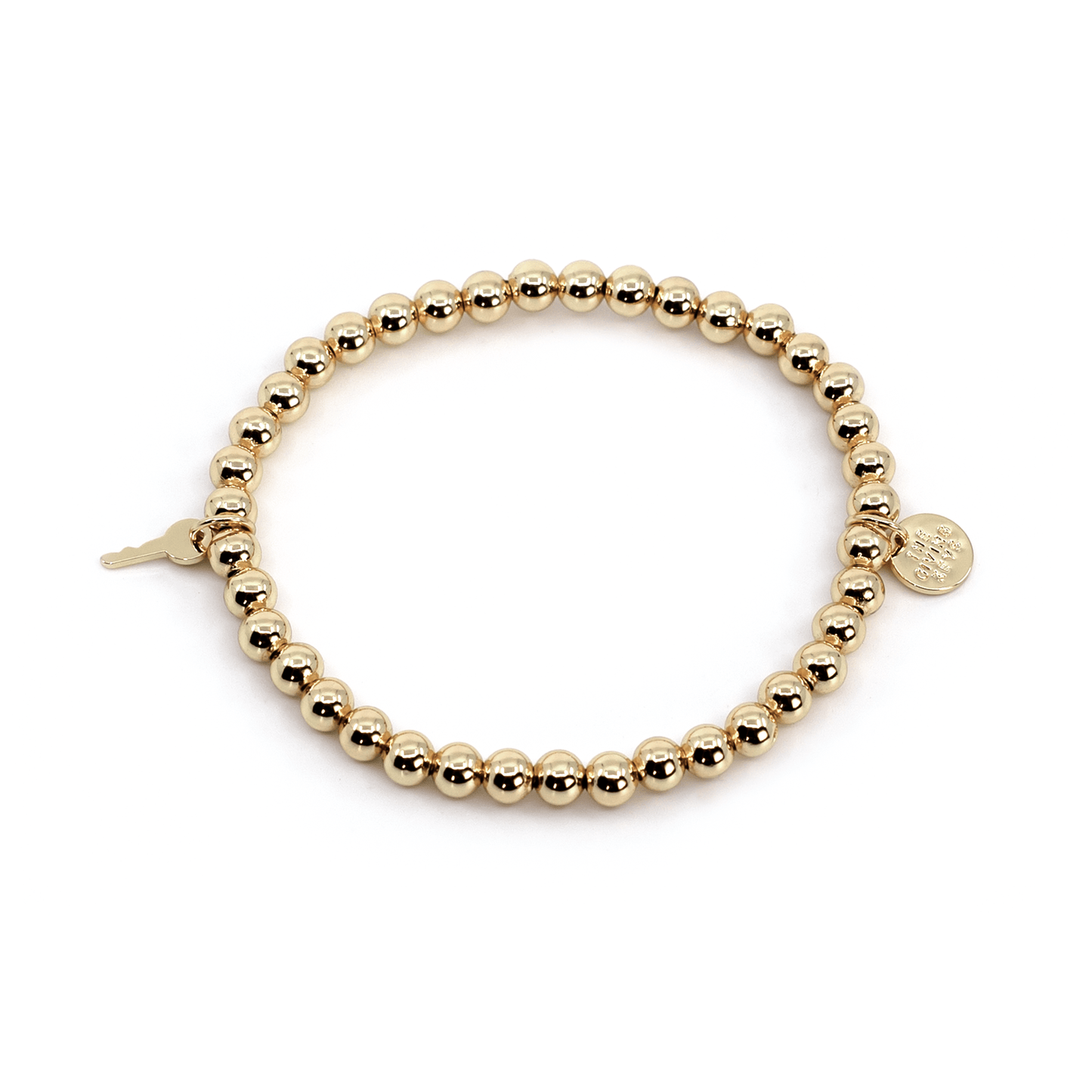 Metallic Bead Bracelet Bracelets The Giving Keys 