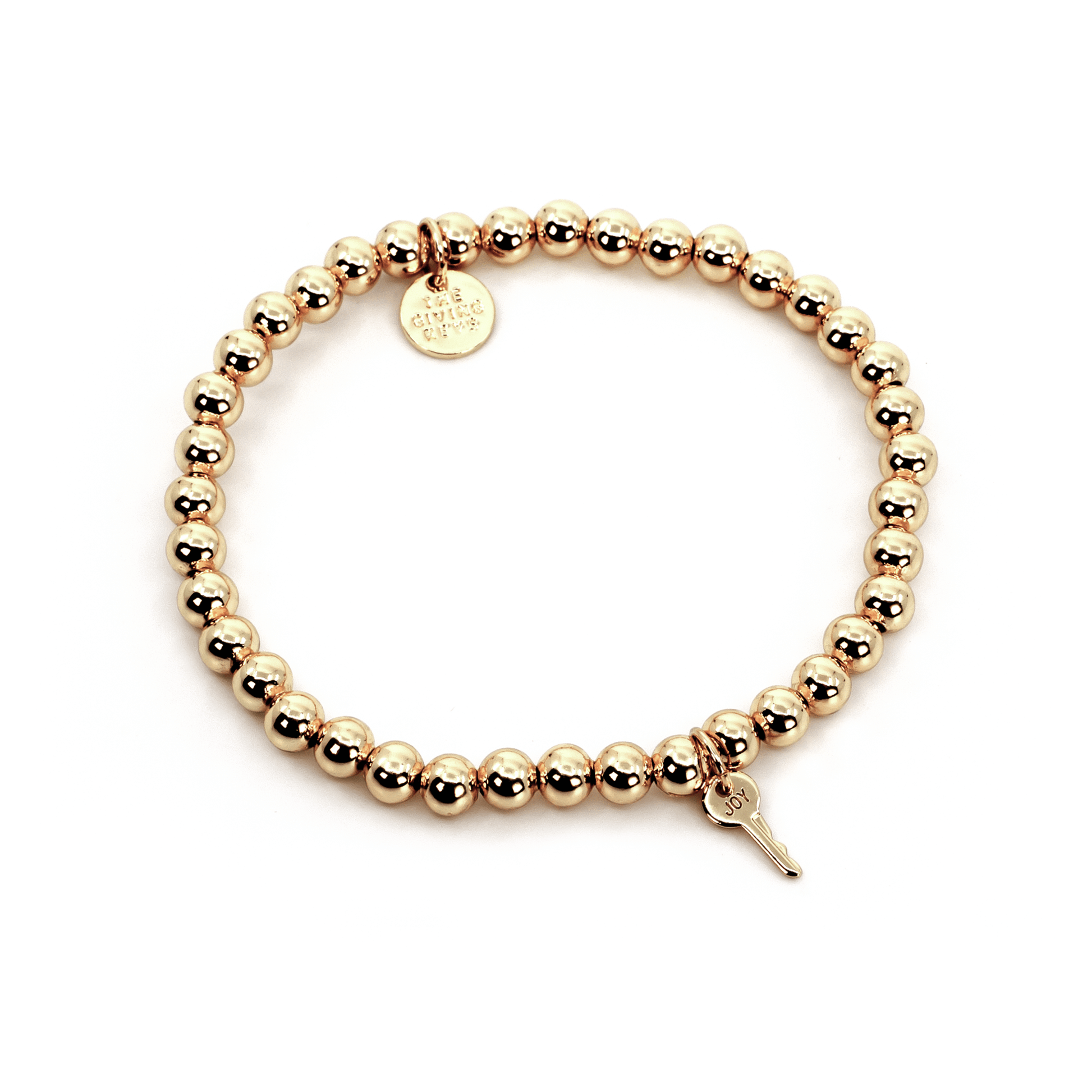 Metallic Bead Bracelet Bracelets The Giving Keys 