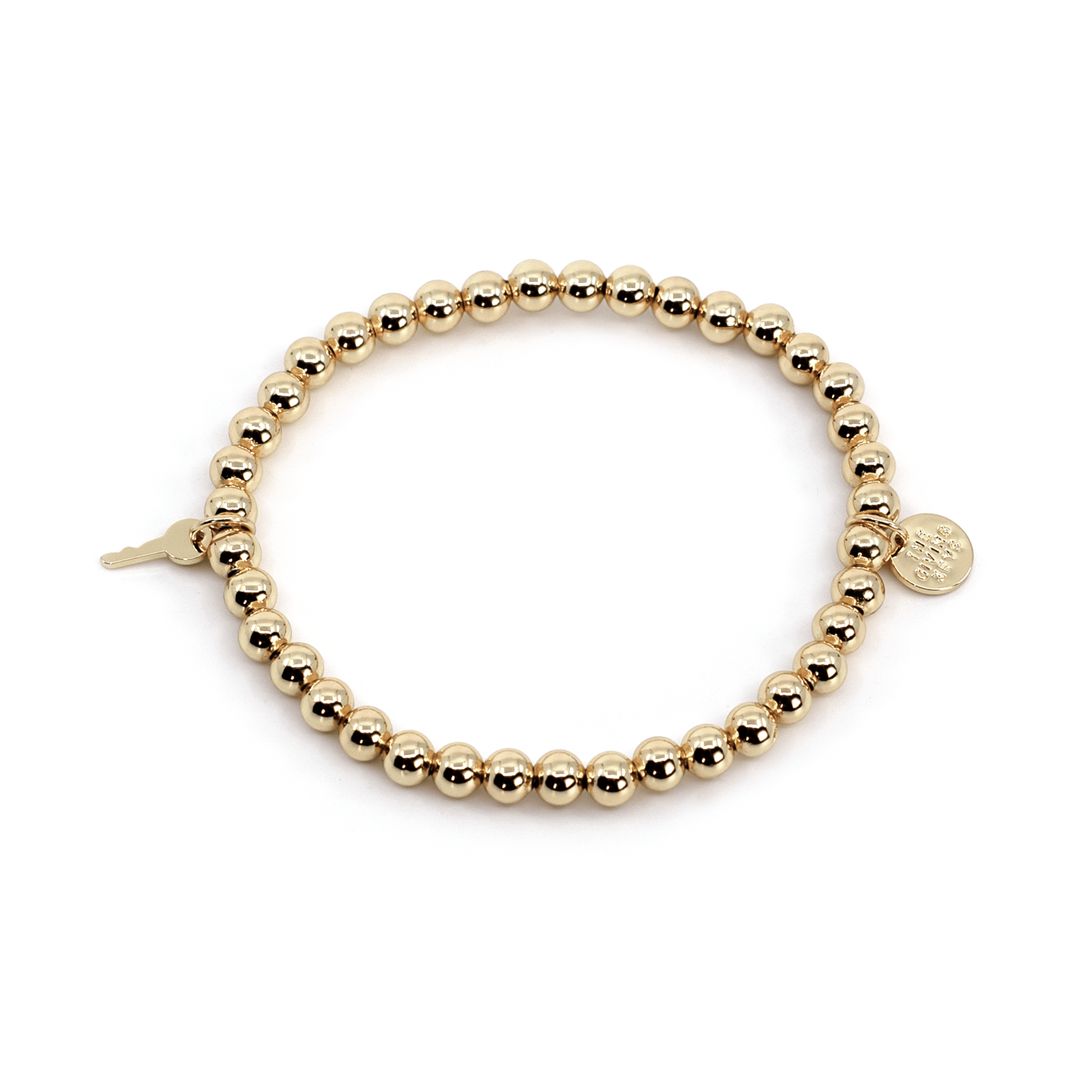 Metallic Bead Bracelet Bracelets The Giving Keys 