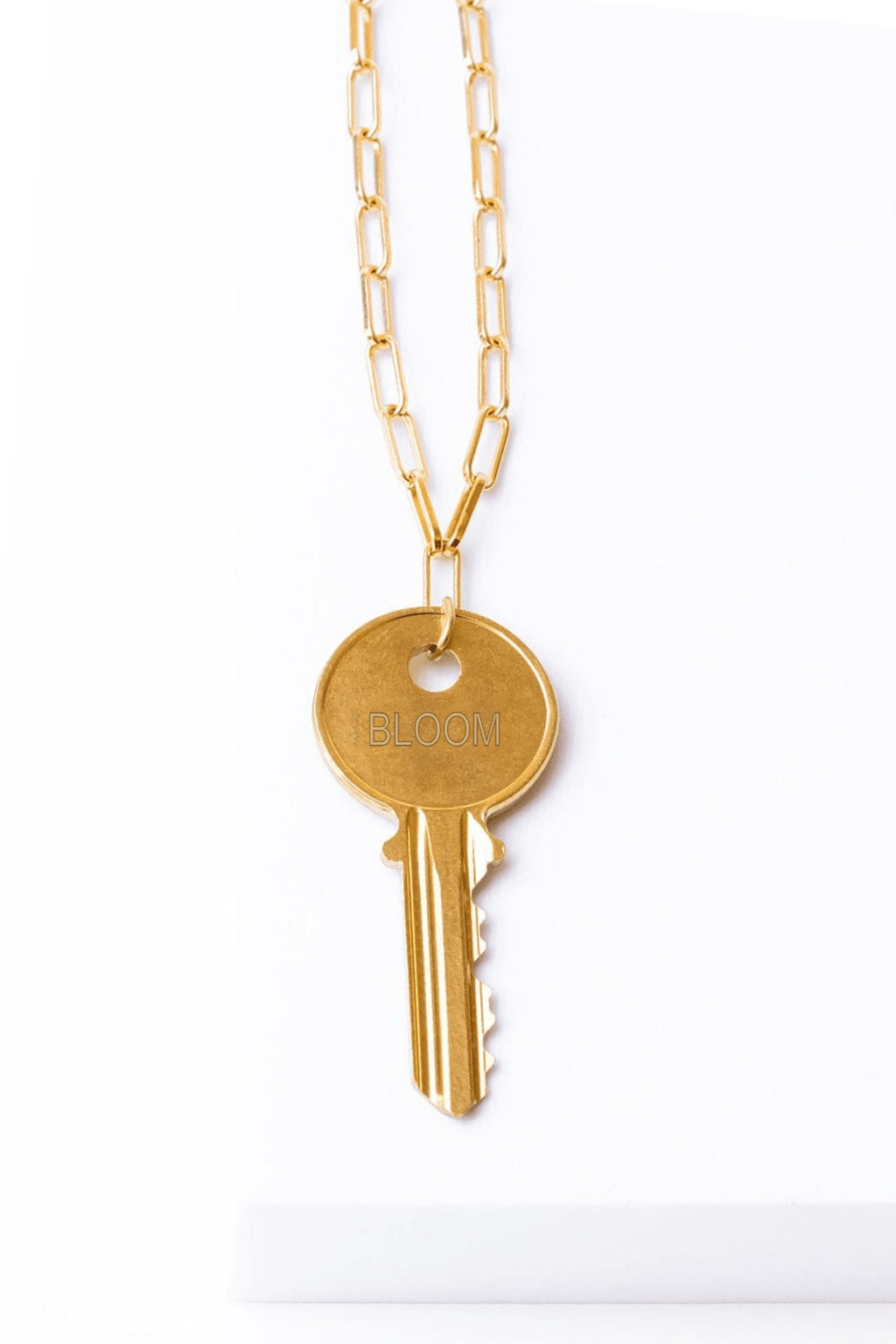 Atticus Vintage Key Brooklyn Chain Necklace The Giving Keys BLOOM Gold 