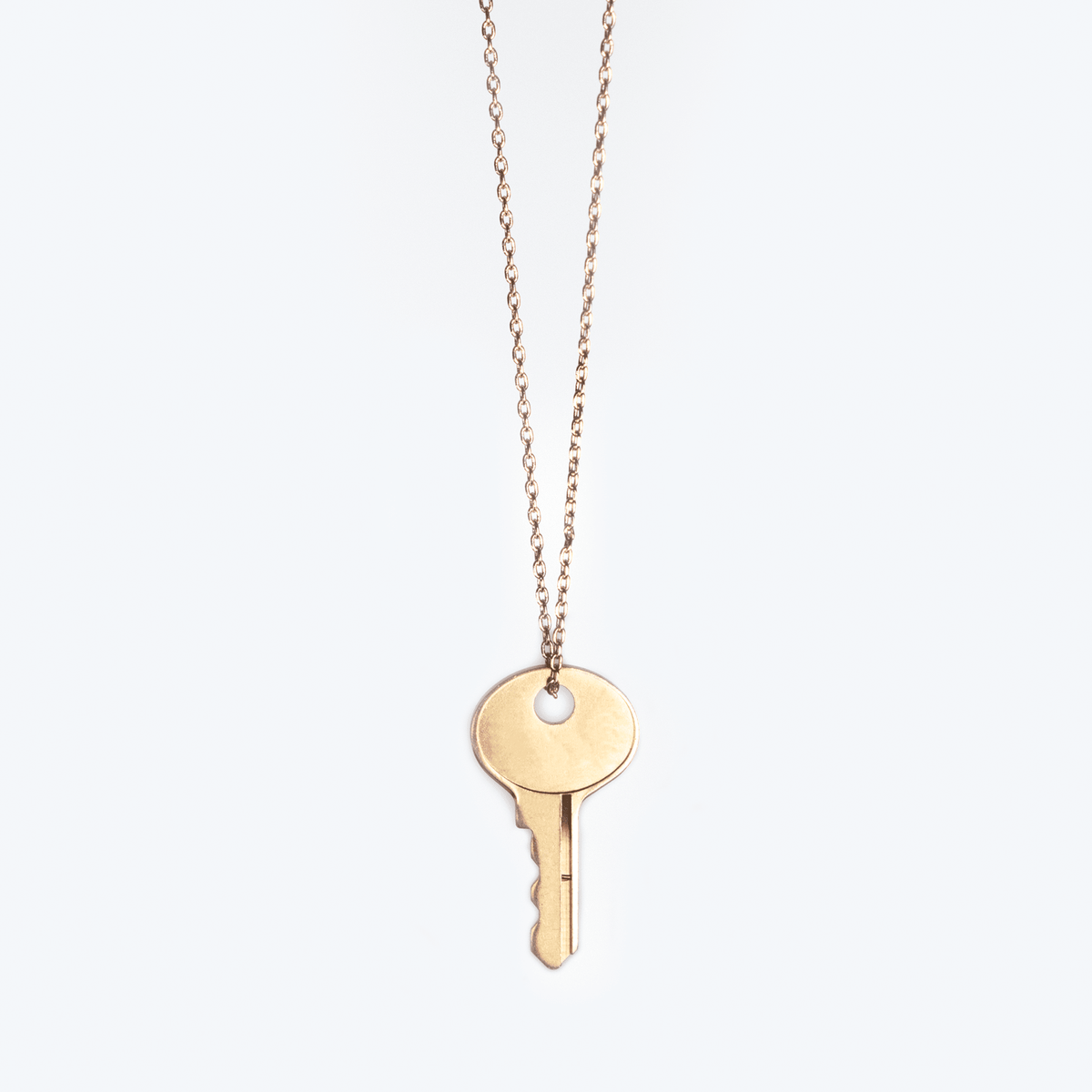 Dainty Key Necklace with Custom Hand Engraved Word | The Giving Keys