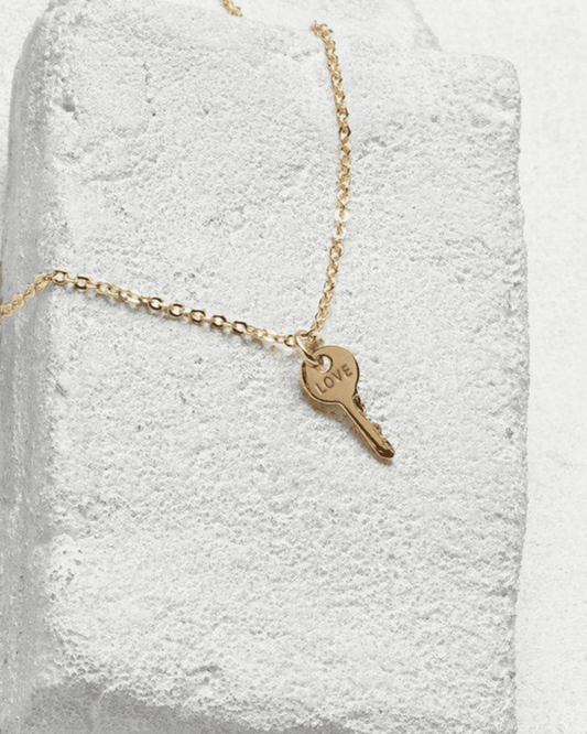 Atticus Mini Key Necklace The Giving Keys Gold 