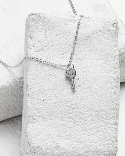 Atticus Mini Key Necklace The Giving Keys Silver 