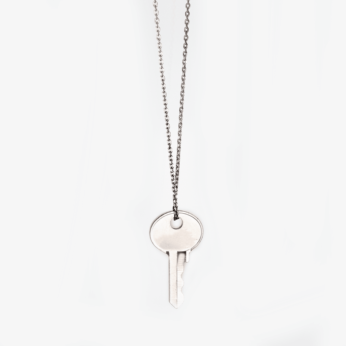 Dainty Key Necklace with Custom Hand Engraved Word | The Giving Keys