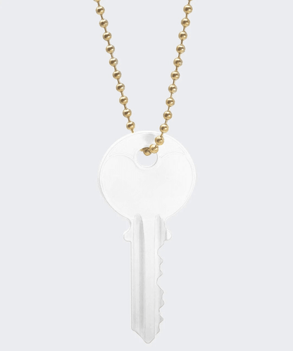 Color Classic Key Gold Ball Chain Necklace Necklaces The Giving Keys 