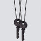 Best Friends Matte Black Key Necklace Set Necklaces The Giving Keys BFF MATTE BLACK 