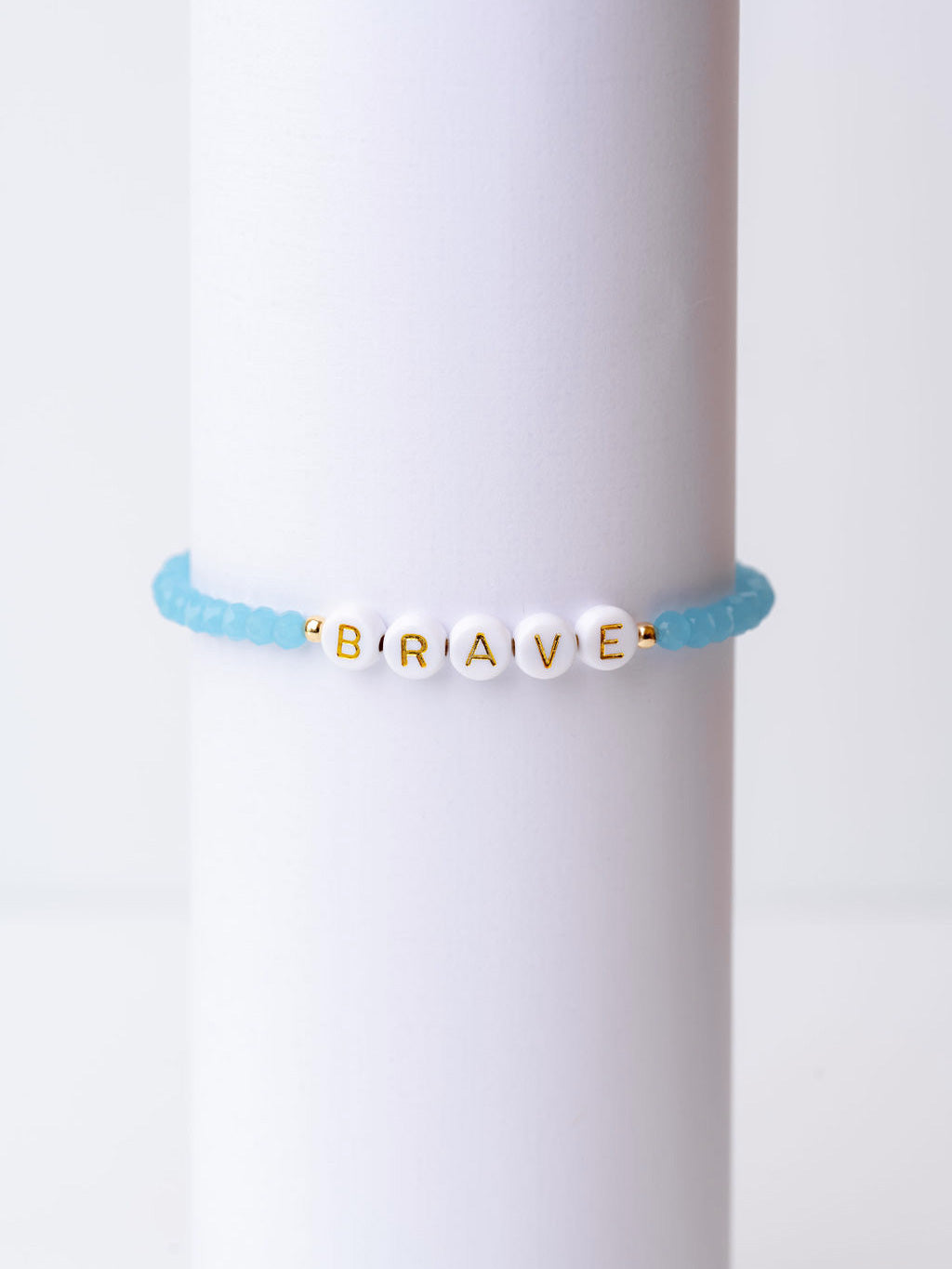 BRAVE Crystal Beaded Bracelet Bracelets The Giving Keys 