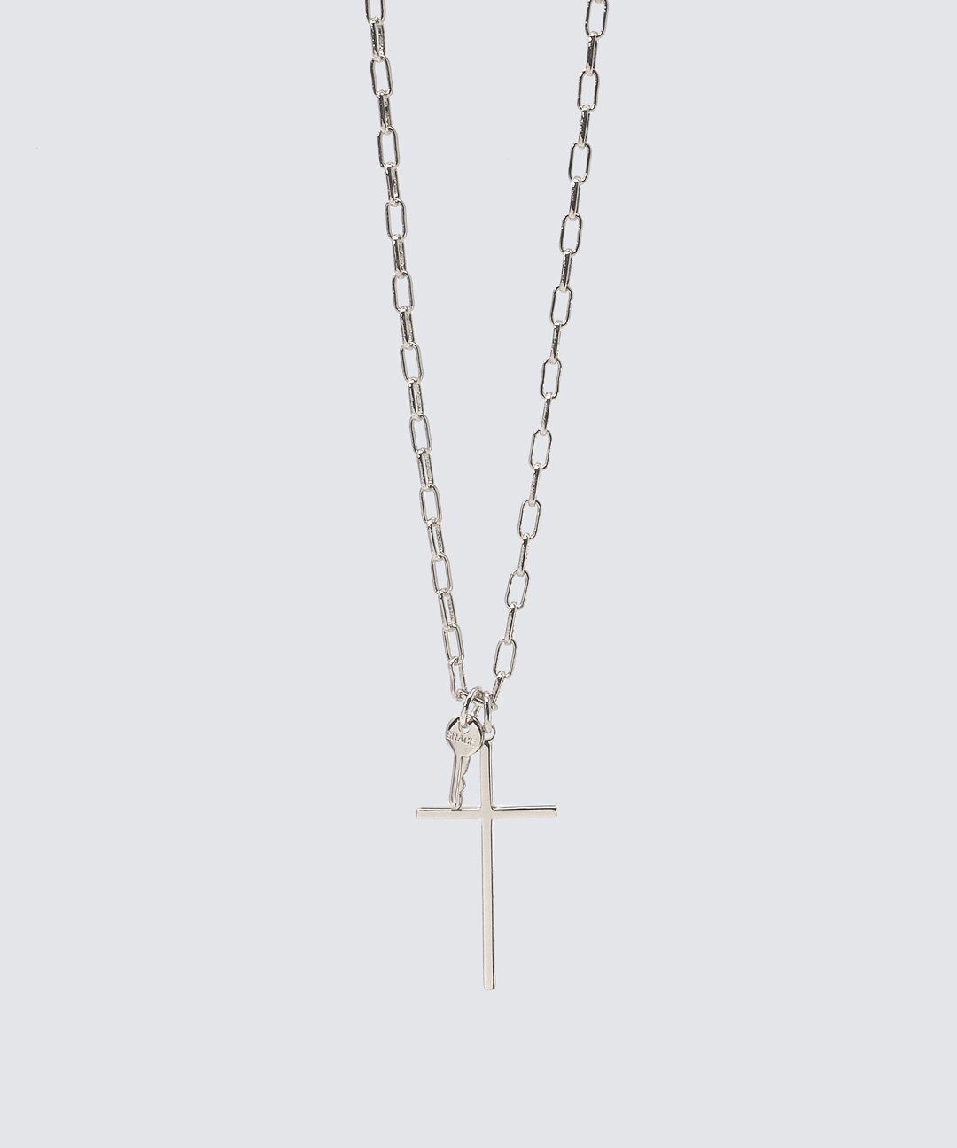 GRACE Cross and Mini Key Necklace The Giving Keys GRACE SILVER 
