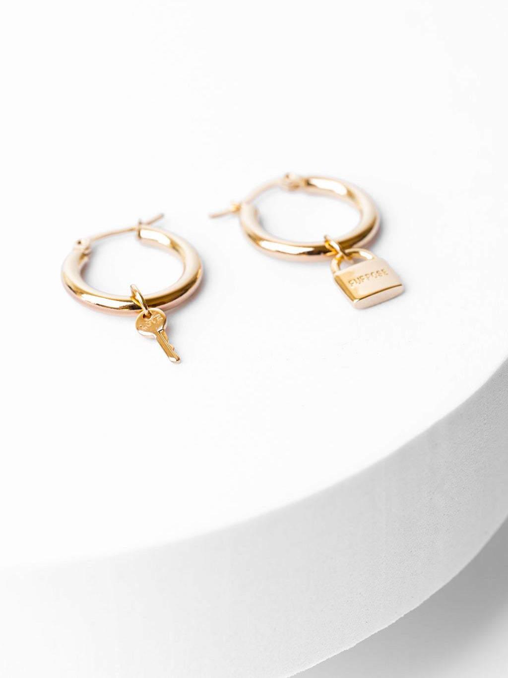 Chunky Hoop Earrings Earrings The Giving Keys 