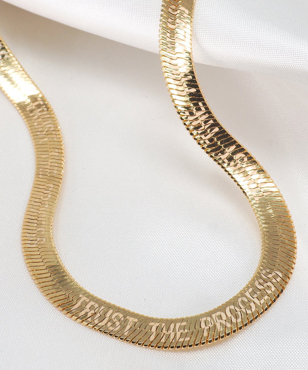 TRUST THE PROCESS Herringbone Necklace Necklaces The Giving Keys | Lifestyle