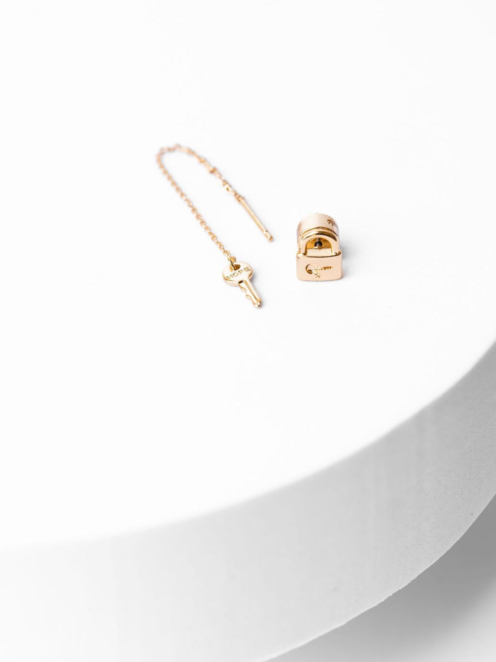 Mini Key Threader and Padlock Earring Set Earrings The Giving Keys 