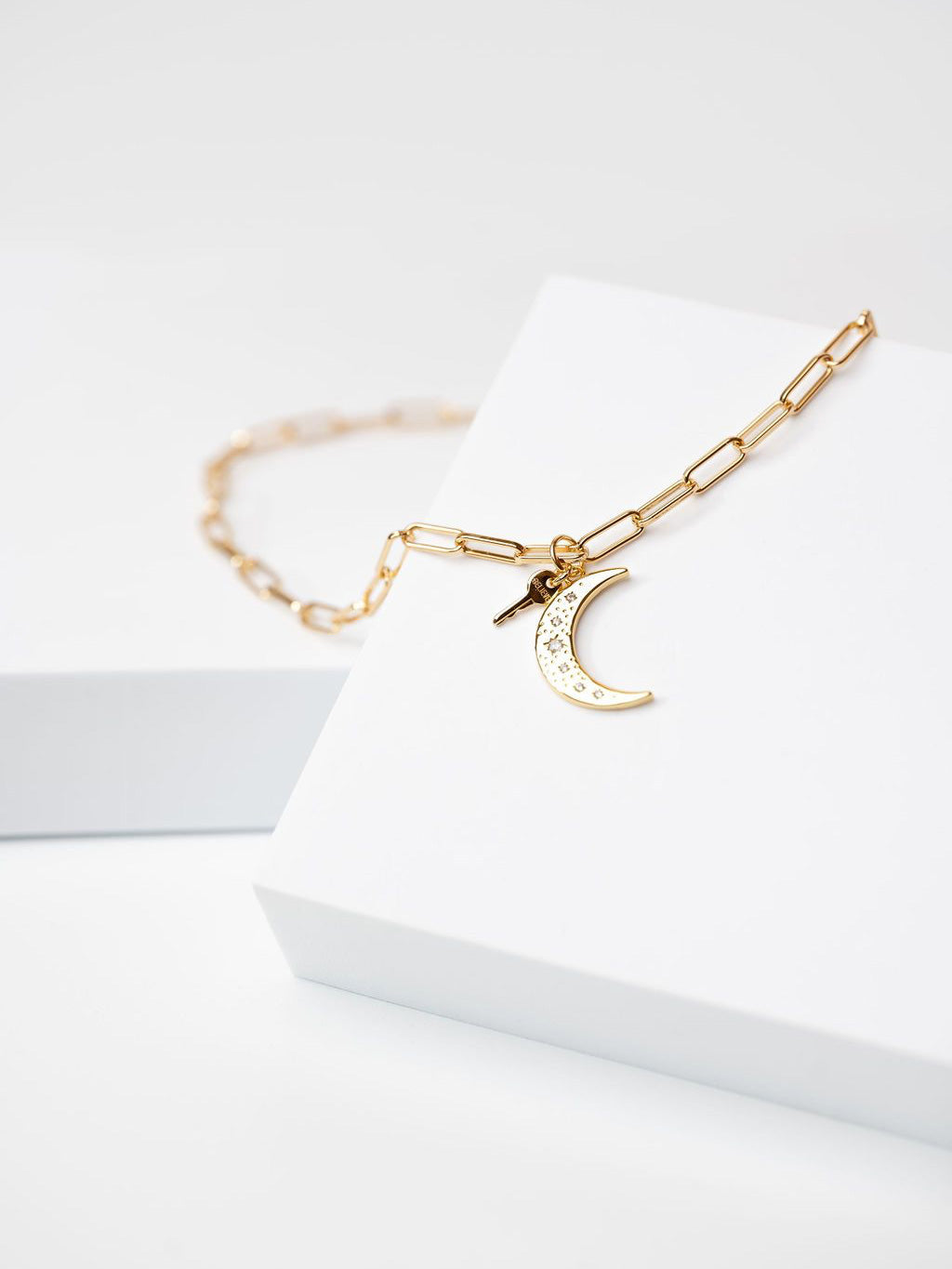Moon Pendant + Mini Key Necklace Necklaces The Giving Keys 