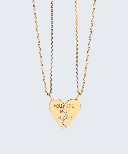 You Are Not Alone Necklace Set Necklaces The Giving Keys YOU ARE NOT ALONE Gold 