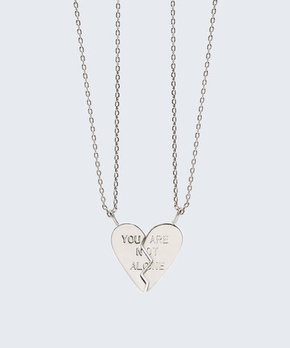 You Are Not Alone Necklace Set Necklaces The Giving Keys YOU ARE NOT ALONE Silver 