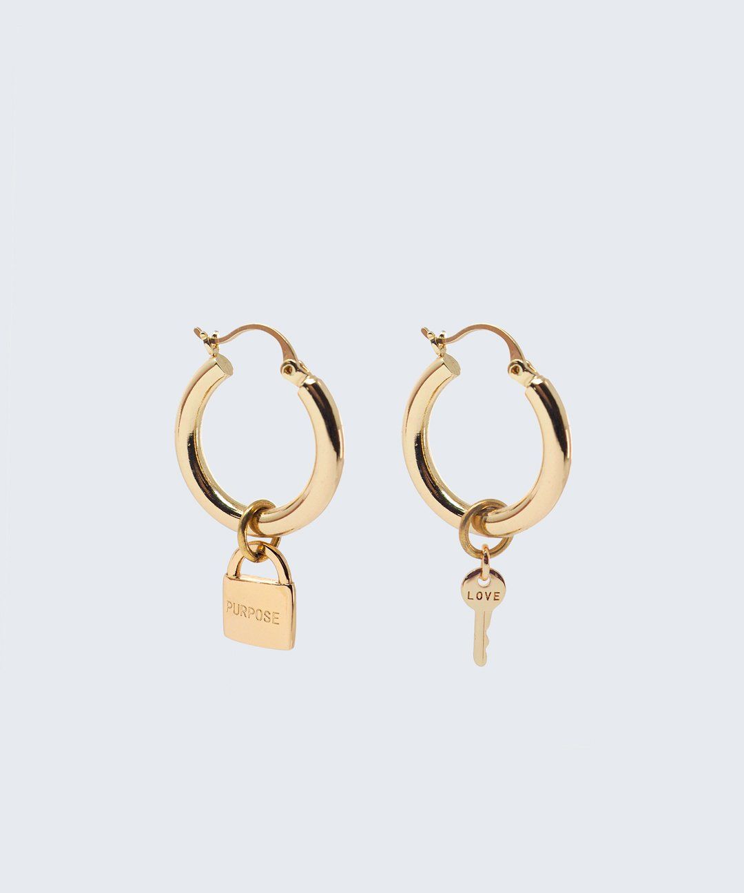 Riji Earrings Earrings The Giving Keys LOVE + PURPOSE Gold 