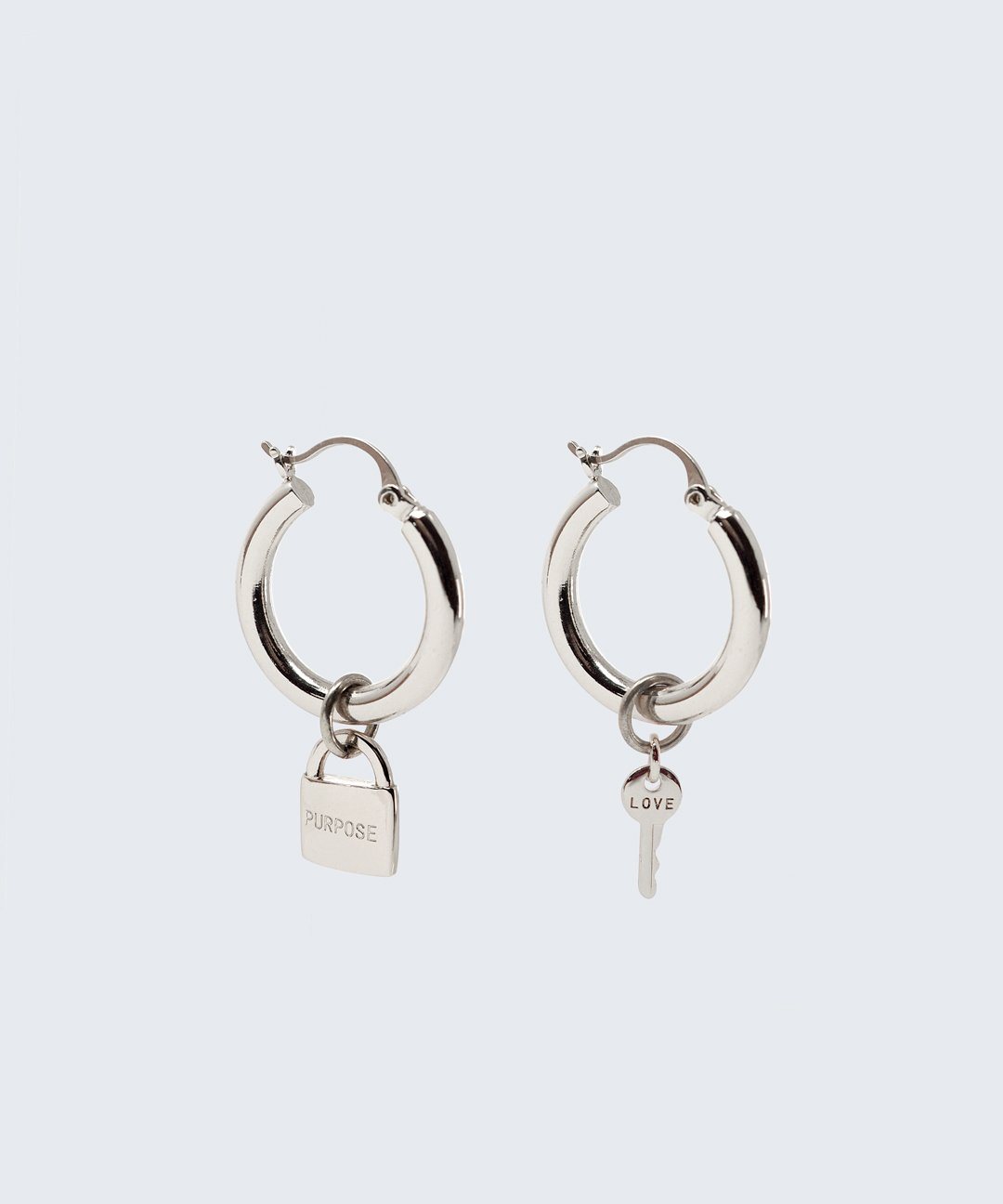 Riji Earrings Earrings The Giving Keys LOVE + PURPOSE Silver 