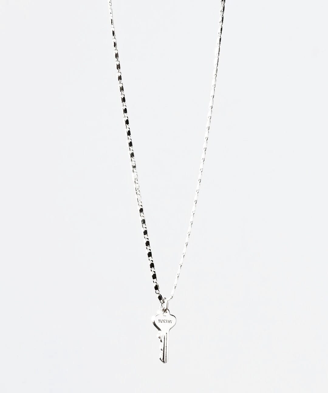 Petite Key Necklace Necklaces The Giving Keys WORTHY Silver 